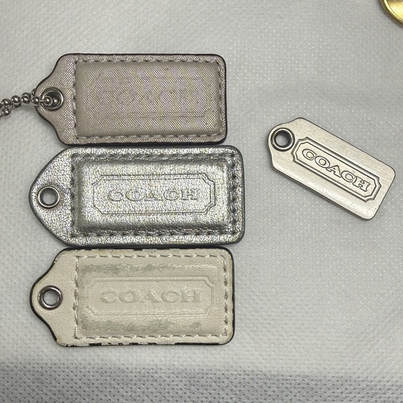 Coach Hangtags Metal or Leather or Mirror or Rings or Clear Heart Bid for Yours - Picture 16 of 16